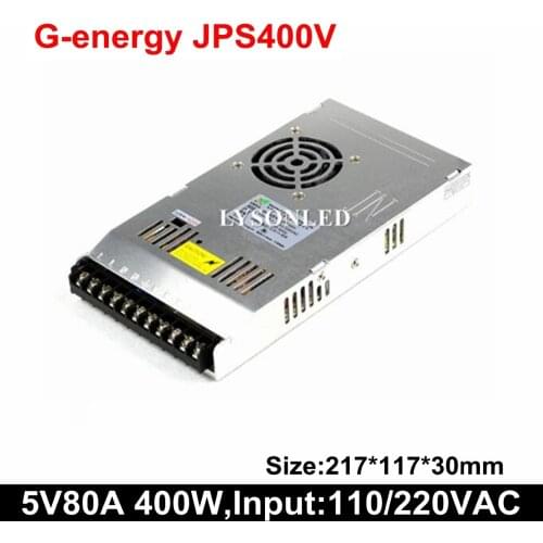 G-energy JPS400V 110/220V AC Slim 5V 80A 400W LED Display Switching Power Supply ,400W Video PSU