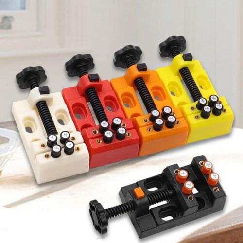 Multifunction Table Vise Eight-hole Mini Vice Clamp Bench Flat-nose Pliers DIY Fixture Carving Bench Clamp Drill Press Vice Tool