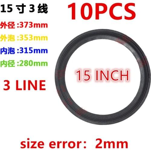 NEW 10PCS 3line 373x353x315x280mm 15 Inch cloth Surrounds for Speaker Parts Repair Foam Stereo Woofer Loudspeaker