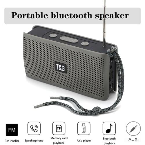Portable Bluetooth Speaker Music Center Outdoor Bass USB TF AUX Computer Speakers FM Radio Boombox Wireless Column caixa de som