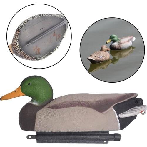 Vivid Motion Decoy Hunting Spinning Wing Mallard Drake Female Duck Garden Pond Decor Teal Toy