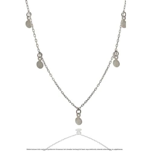 Regional Sequin Silver Necklace