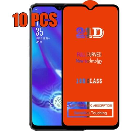 10pcs 21D Tempered Glass Full Glue Screen Protector For Samsung Galaxy S21 Plus S20 FE Note 20 A02S A12 A32 A42 A52 A72 F41 F42