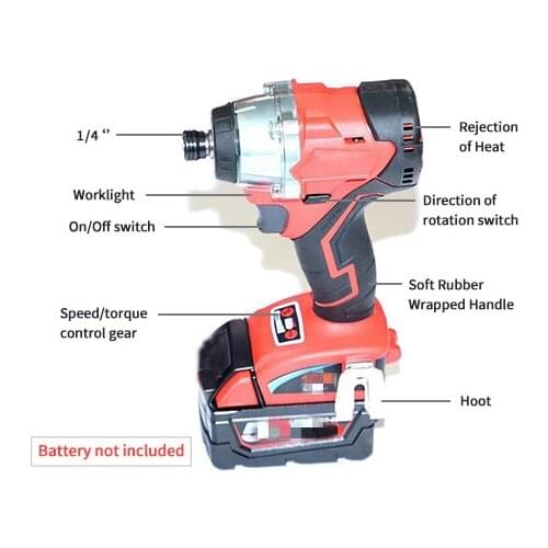 Replacement For Milwaukees M18 Impact Driver 1/4 in. Hex 18-Volt Lithium-Ion (Tool-Only)