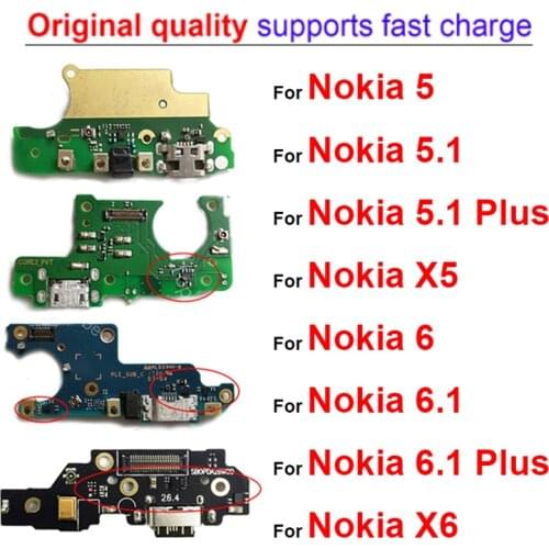 Usb Charger Board For Nokia 5 N5 TA-1053 TA-1044 TA-1024 TA-1027 USB Charging Port Dock Plug Jack Connector Flex Cable