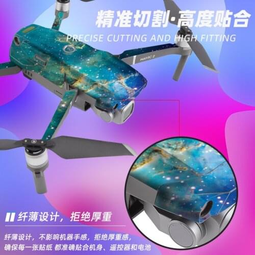 For DJI Mavic 2 Drone Protective Cool Color Sticker Skin Cover Waterproof Sticker Spare For Dji Mavic 2 Pro Zoom