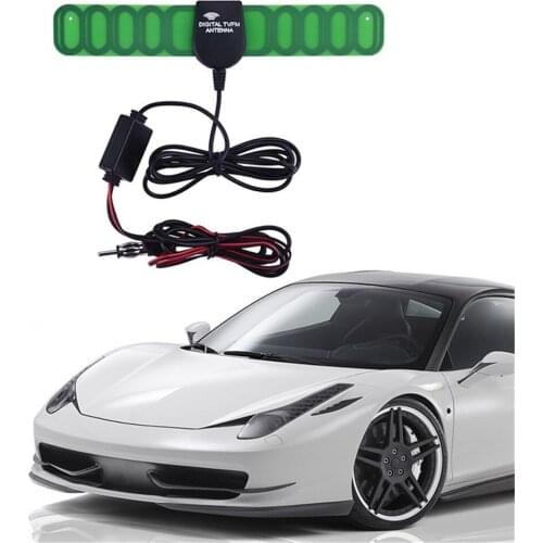 Car AM FM TV Radio Antenna Automobile Antena TV Car Signal Reception Amplifier DC 10.5 16V Automobile TV FM Antenna