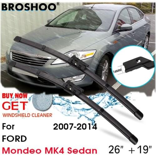 Car Wiper Blade Front Window Windscreen Windshield Wipers Blades push button Auto Accessories For FORD Sedan 26"+19" 2007-2014
