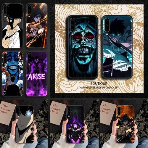 Solo Leveling anime Phone case For Samsung Galaxy A 3 5 7 8 10 20 21 30 40 50 51 70 71 E S 2016 2018 4G black 3D funda tpu cover