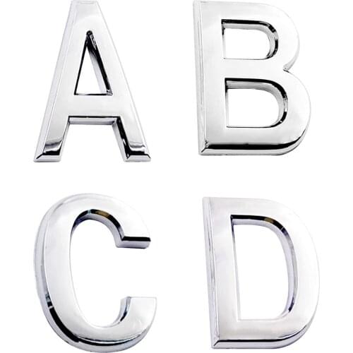 5cm Self Adhesive Alphabet Decorative Plastic Letters A-Z to Customize Office Apart Hotel Address Mailbox Door Number Signs