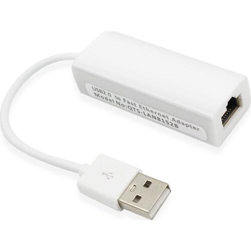 USB 2.0 to RJ45 Ethernet Adapter Lan Networks 10/100 Mbps for Macbook Tablet PC Win 7 8 10 XP