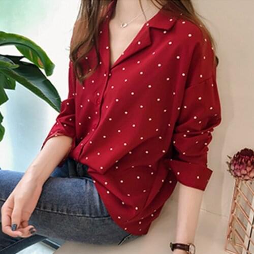 ETOSELL Polka Dot Blouses