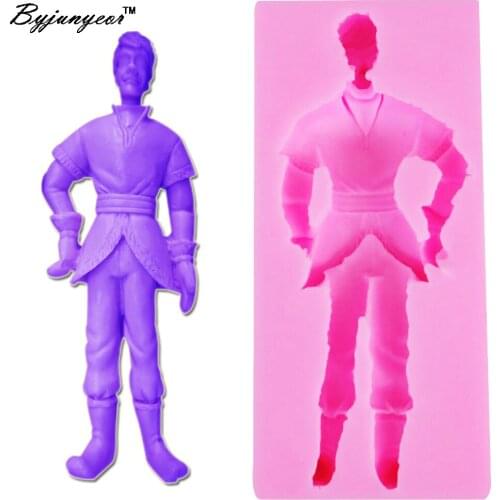 F1059 DIY Frozen Boy Ice UV Resin Silicone Mold Fondant Chocolate Candy Crystal Epoxy Clay Plaster Concrete Candle Soap