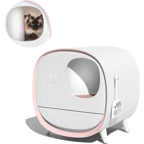 Coopupet Self-Cleaning Cat Litter Box Intelligent Enclosed Cat Toilet Electric Cleaner Automatic Odor Removal with Deodorant
