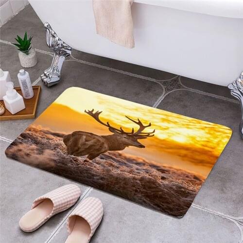 Animals Entrance Door Floor Mat Door Mat Rectangle Non-Slip Foot Pad Home Welcome Carpet For Hallway Bath Kitchen Doormat