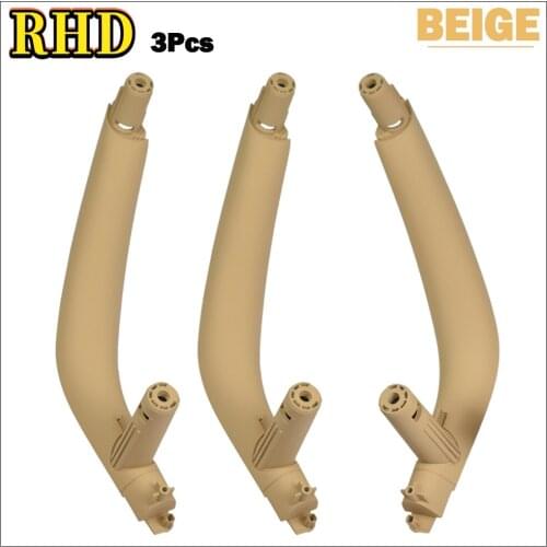 Left Right Hand Drive LHD For BMW F15 X5 F16 X6 2014-2018 Beige Black Car Interior Inner Door Handle Panel Pull Trim Cover