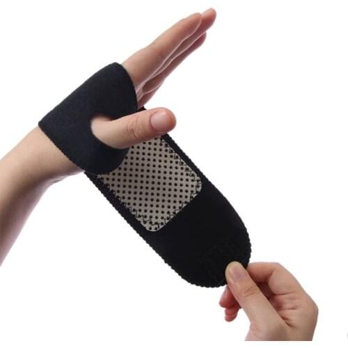 Magnetic Therapy Self-Heating Wrist Support Brace Wrap Heated Hand Warmer Compression Pain Relief Wristband Belt Drop Ship