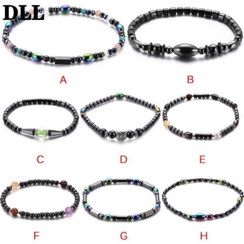 Weight Loss Magnet Anklet Colorful Stone Magnetic Therapy Bracelet Anklet Slimming Health Care Jewelry Weight Loss Product