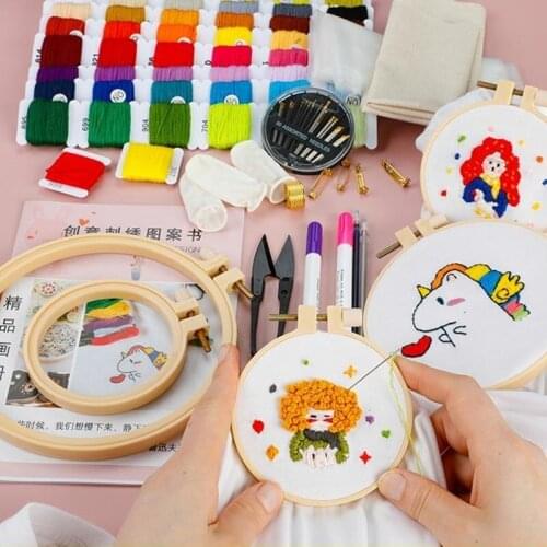 Embroidery Thread 24/50/100 Colors Embroidery Floss Cross Stitch Kit Rainbow Embroidery DIY Threads Crafts Cotton Sewing Skein
