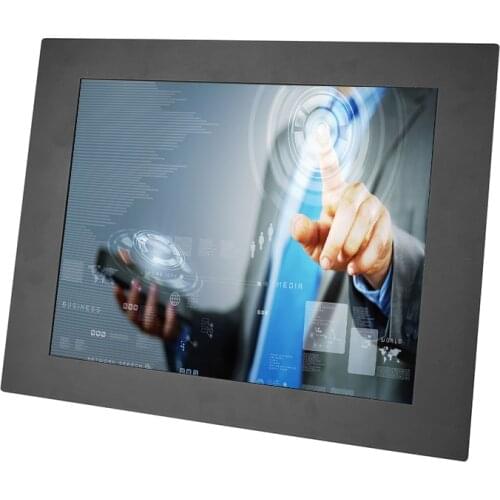 New Product 12 Inch Panel Mount Industrial VGA DVI HDMI Screen Computer Touch Screen Monitor With Resolution 1024x768