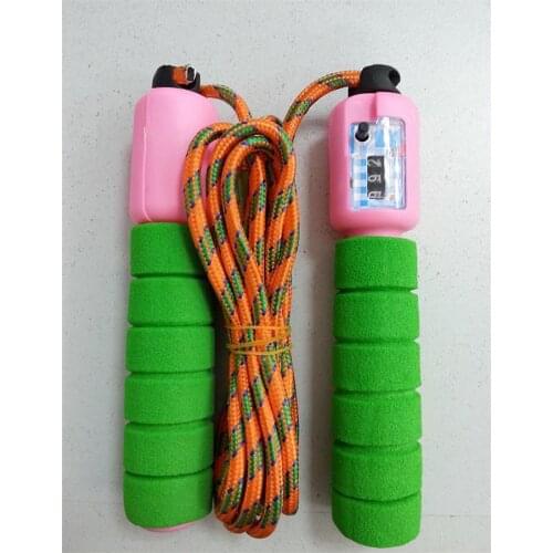 Adjustable Exercise Gym Fitness Jump Ropes Workout Anti-Skidding Automatic Counting Jumping Skipping Rope 3-Digit Jump Counter