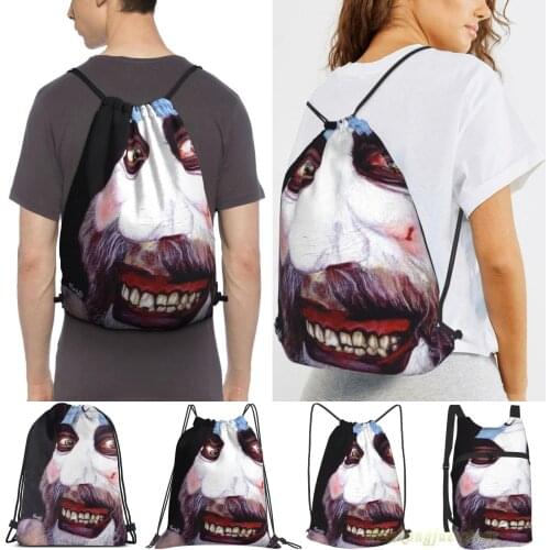 Unisex Drawstring Bags Captain Spaulding Women Drawstring Backpacks Men Outdoor Travel Backpacks Training Fitness Bag
