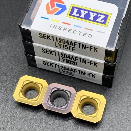 SEKT1204AFTN-FK LY15TF/LY735/LY6020 CNC tools SEKT 1204 AFTN lathe tools Turning Square milling inserts