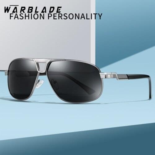 Classic Men Square Polarized Sunglasses UV400 Brand Design Men Metal Driving Sun Glasses Sunglass Shades Eyewear Oculos De Sol