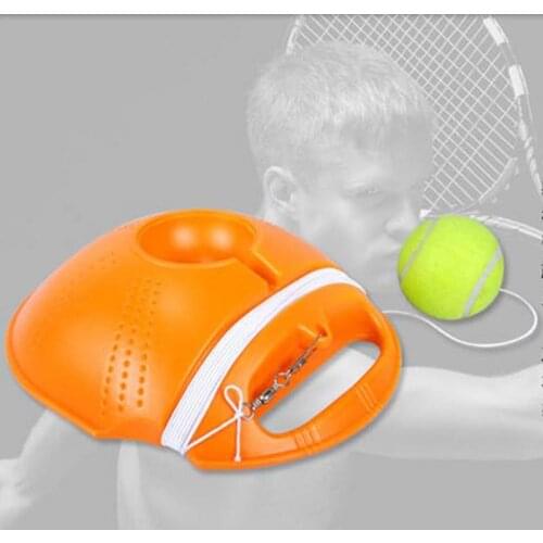 Heavy Duty Tennis Training Tool Exercise Tennis Ball Sport Self-study Rebound Ball With Tennis Trainer Baseboard Sparring Device