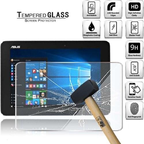 Tablet Tempered Glass Screen Protector Cover for Asus Transformer Book T100 Chi 10.1" Anti-Scratch Tablet Computer Tempered Film