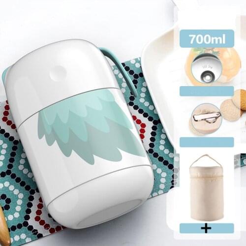 24 Hour Thermal 316 Stainless Steel Vacuum Lunch Box thermos Leak-Proof Student Food Soup Containers Bento Box Travel School Set