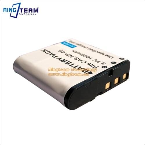 Digital Camera Battery Pack Compatible for Casio NP-40 NP-40DCA NP-40DBA DLI-202 and BENQ E610, E520+ and