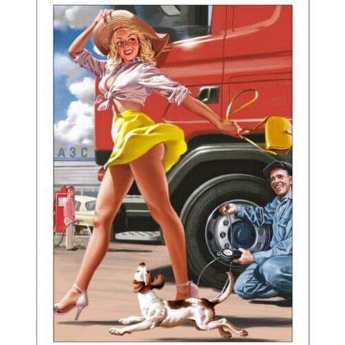 Diamond Painting Full Square Drill Rhinestones Pictures Diamond Embroidery Sale Moden women Cross Stitch Mosaic Gift WG1748