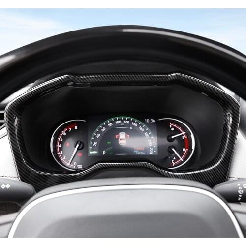 Car Accessories for Toyota RAV4 2019 2020 2021 ABS Interior Dashboard Meter Display Frame Cover Trim