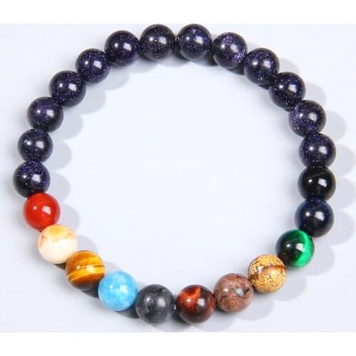 Natural stone beads beaded bracelet crystal healing mineral jewelry reiki courage chakra bracelet women men real stone jewelry