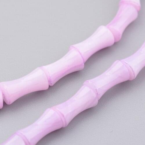 15'' Shell Bead Strands Dyed Cylindrical Bone Shape Beads for Jewelry DIY Making 9x4mm 38~42pcs