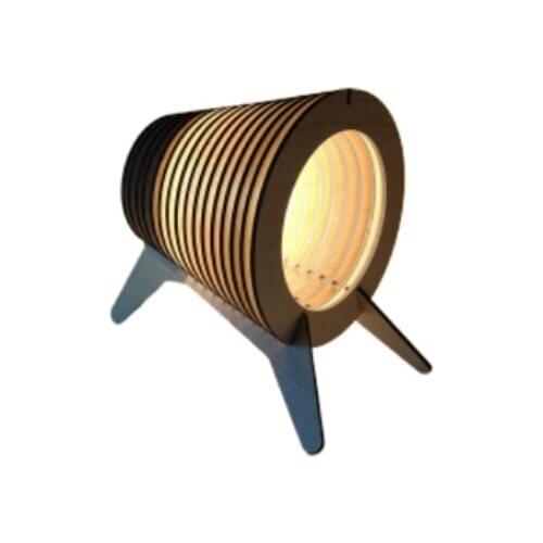 Homeartistanbul Special Design Wooden Table Lamp and Lampshade