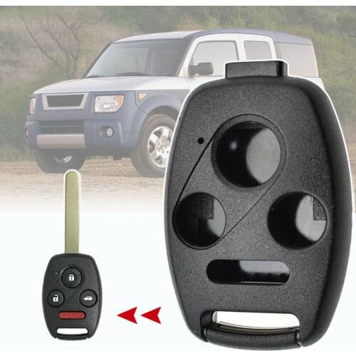 No Blade Key Shell Replacement Tool 3+1 Buttons For Honda Accord Civic Pilot Remote Fob