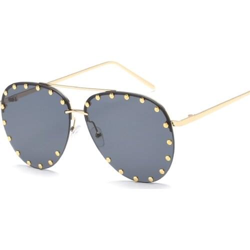 Jinjin.QC Sunglasses Unisex Women Men Summer Colors Fashion Excellent Quality StylishRound Shape Silver Details
