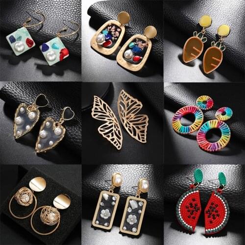 Fashion Earrings For Women 2019 Statement Earrings Beautiful Geometric Butterfly Earrings Handmade Gift for Girl Wedding Party