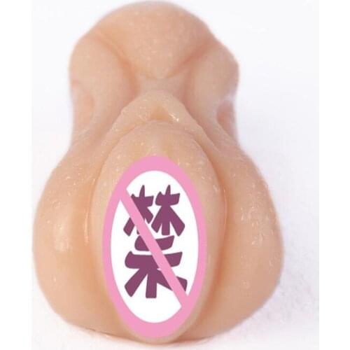 Mens Full silicone Masturbator Swallow Stem Double Headed Adult Products feamle Sex Machine Reverse Mould Sex Doll Head D209