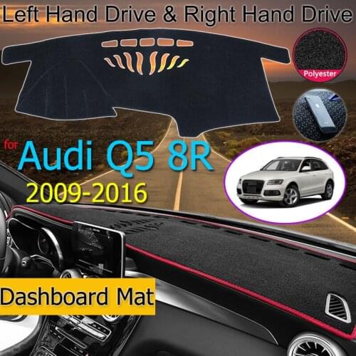 For Audi Q5 8R 2009~2016 Anti-Slip Anti-UV Mat Dashboard Cover Pad Sun Shade Dashmat Protect Carpet Accessories S-line