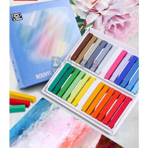 New SAKURA Color Chalk Set.12/24/48 Colors Soft Colored Chalk Set Professional Painting Drawing Coloring Dye Art Supplies
