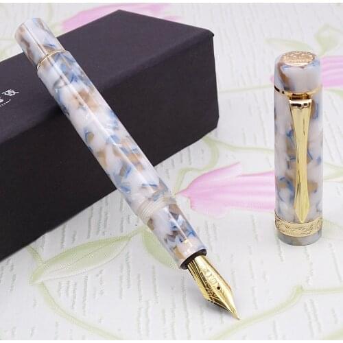 LIY (Live In You) Mountain Series Resin Celluloid Fountain Pen Schmidt Fine Nib Converter Awesome Writing Gift Collection-Baiju