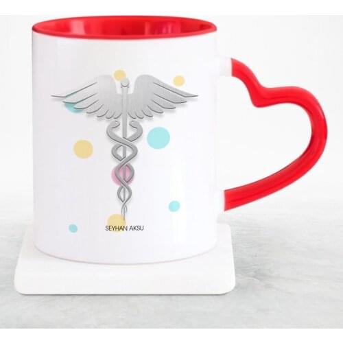 Personalized Professional Doctor Red Heart Mug Cup-4