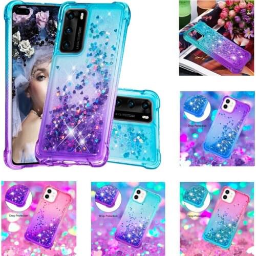 FLYKYLIN Dynamic Quicksand Cases For iPhone 12 11 Pro XS Max XR X 7 8 Plus SE 2020 Funda Soft Silicone Shockproof Protect Cover