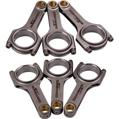 4340 H Beam Connecting Rods for Audi VW Golf R32 Audi A3 3.2L VR6 24v 164mm 84mm+ TüV Certification Con Rods 800hp