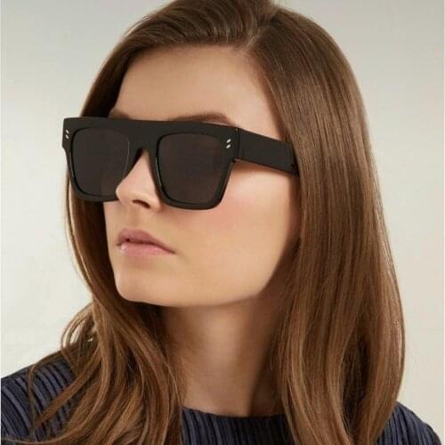 MINCL Unisex Oversized Squareglass 2019 New Fashion Ladies Brand Designer Sun Glasses Shades Eyewear For Outdoor Men Women UV NX