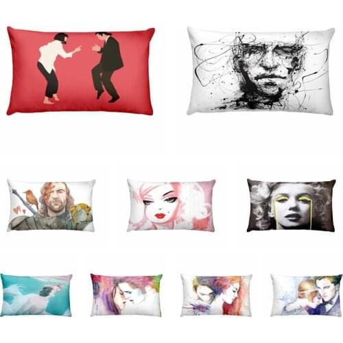 Home Pillow Decoration American Pop Art Printed Waist Pillowcase Almofadas Decorativas Para Home Decor Sofa Throw Pillows 50*30