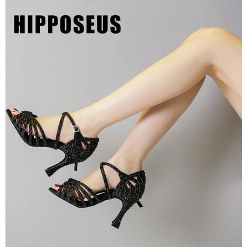 Women Salsa Tango Dance Shoes Ballroom Girls Latin Ladies Modern Dance Shoes High Heels Soft Dancing Shoes Fashion Professional